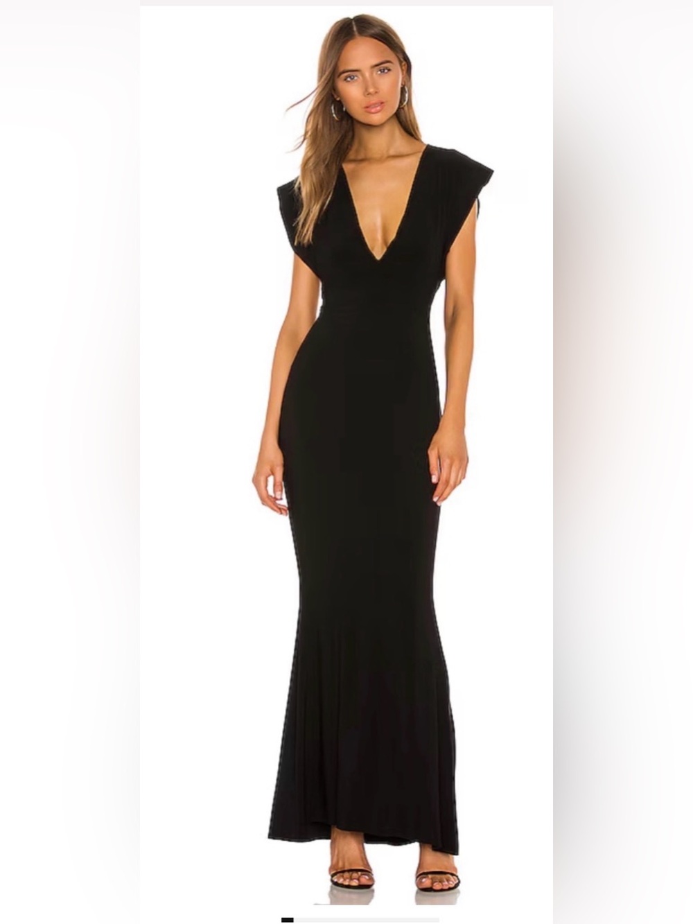 Norma Kamali X Revolve V Neck Rectangle Gown